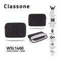 CLASSONE WSL1400 13-14 inch uyumlu Macbook Tablet Taşıma Çantası -Siyah