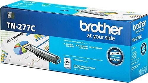 BROTHER TN-277C 2.300 Sayfa Mavi Toner