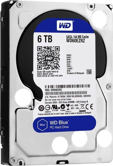 WD WD60EZRZ 6TB 3.5'' 5400RPM 64MB Sata3 Blue Masaüstü Dahili HardDisk