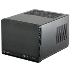 SILVERSTON Powersız Penceresiz Mini ITX Siyah Kasa SST-SG13B-Q