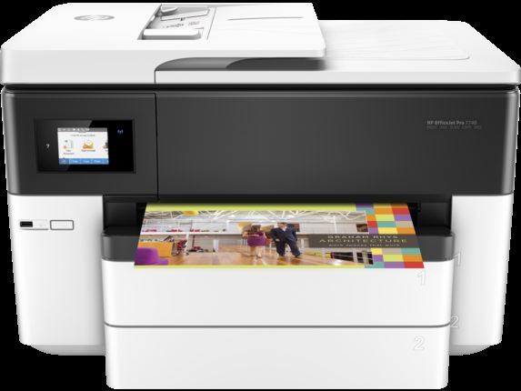 HP G5J38A OfficeJet Pro 7740 Renkli Inkjet MFP Fakslı WiFi 22/18ppm A3 Yazıcı