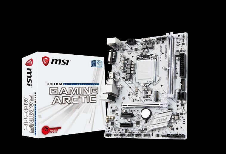 MSI Intel H310M 1151 DDR4 2666MHz DVI,HDMI M.2 Anakart H310M_GAM_ARCTIC