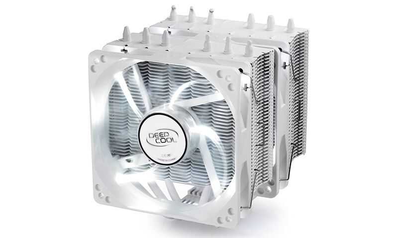 DEEPCOOL 2x120mm Fan Intel ve AMD Soket Beyaz İşlemci Soğutucu NEPTWIN_WH