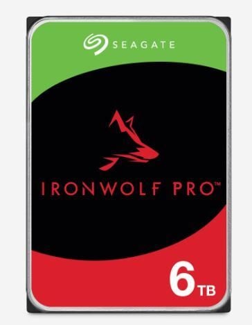 SEAGATE ST6000NT001 IronWolf Pro 6 TB Kurumsal NAS Dahili Sabit Disk HDD CMR 3.5'' SATA 6 Gb