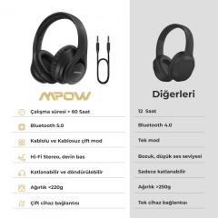 MPOW MPBH451BB 059 Kafaüstü Bluetooth Kulaklık