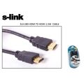 S-LINK 1.5m HDMI to HDMI Altın Uçlu Görüntü Kablosu SLX-280