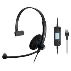 SENNHEISER SC 30 USB CTRL Tek Taraflı Taçlı USB Kablolu UC Kulaklığı SC-504548