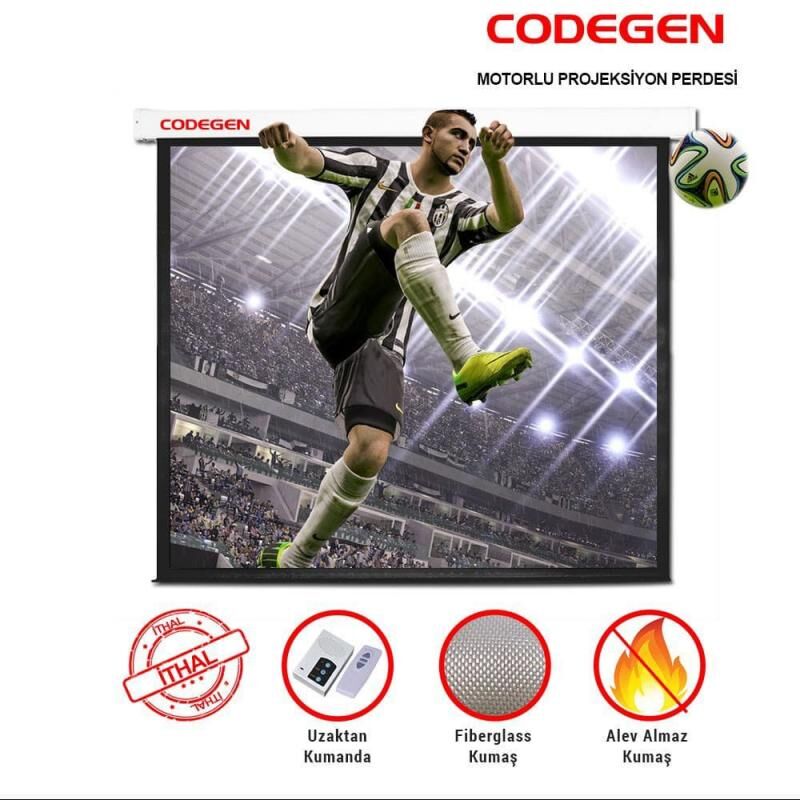 CODEGEN 240x200 Pro Motorlu Projeksiyon Perdesi FEX-24