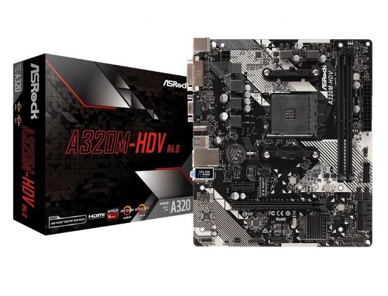 ASROCK AMD A320 AM4 DDR4 3200MHz HDMI,DVI,VGA Anakart ASRA320M-HDVR4