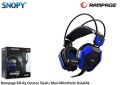 RAMPAGE Kablolu Mikrofonlu Siyah-Mavi Gaming Kulak Üstü Kulaklık SN-R5M