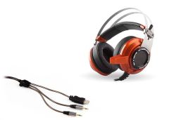 RAMPAGE USB 7.1 Titreşimli Mikrofonlu Turuncu Gaming Kulak Üstü Kulaklık SN-RW3T