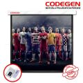 CODEGEN 180x180 Pro Siyah Fonlu Motorlu Projeksiyon Perdesi COD-EX-18