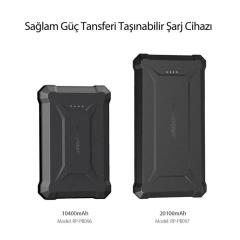 RAVPOWER RP-PB097 20100mAh Su Geçirmez PD 45W + QC3 Powerbank